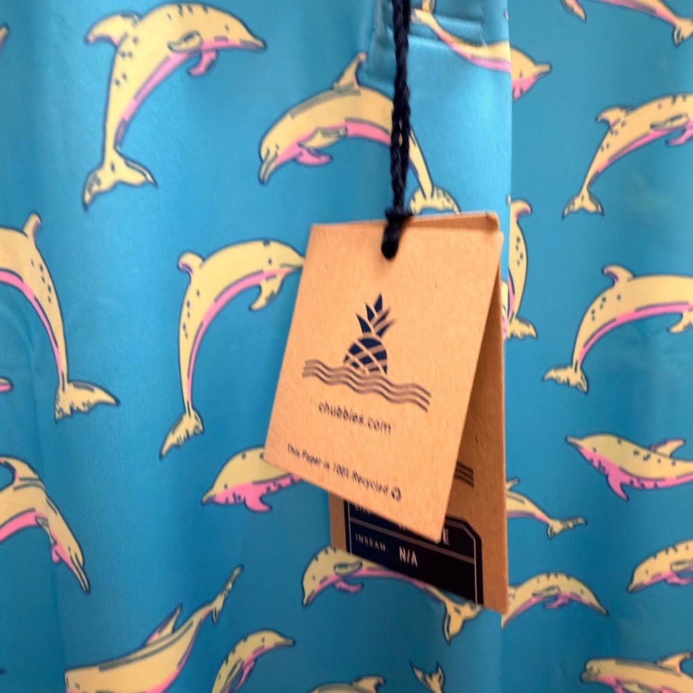 Chubbies Flying Dolphin Print Polo - Picture 4 of 5